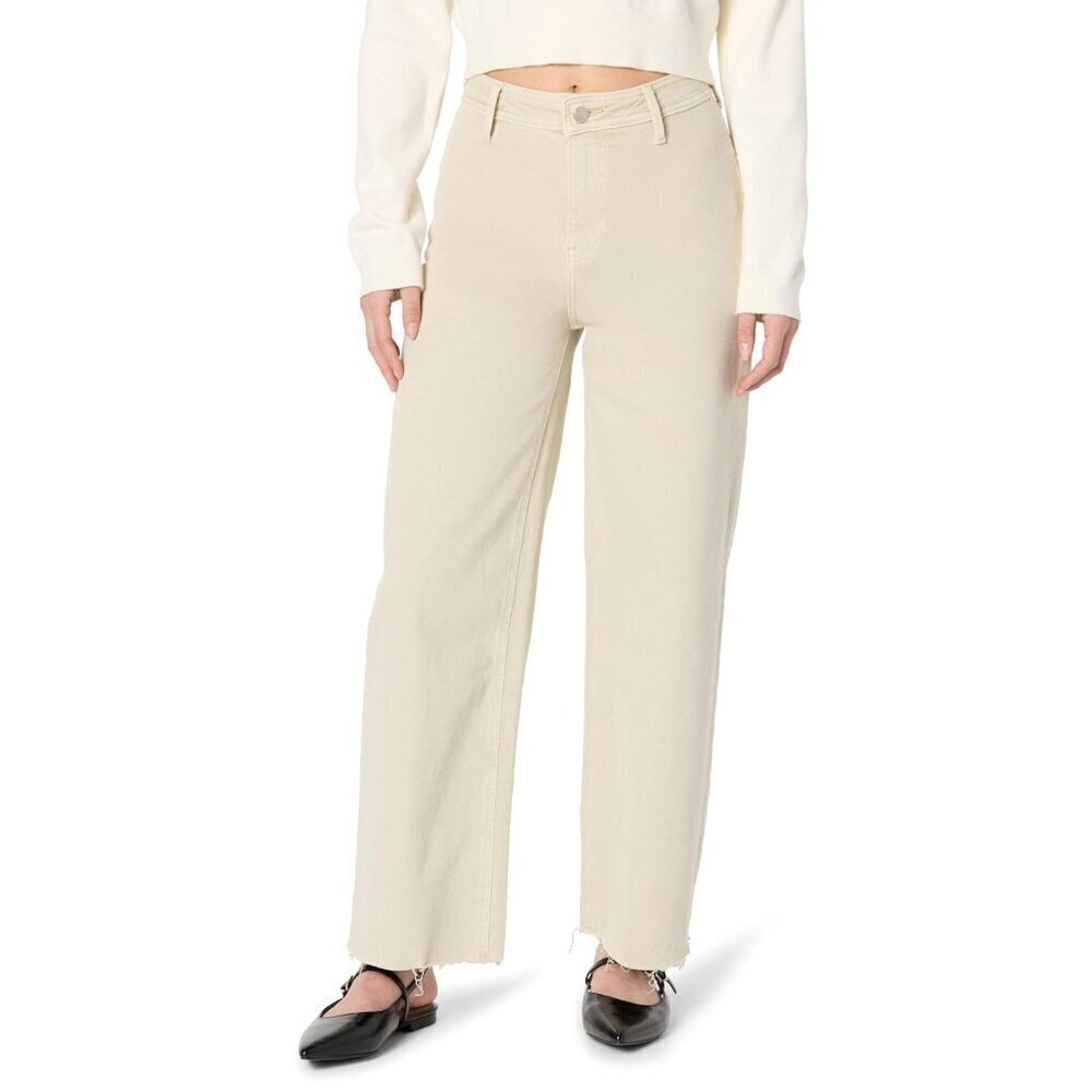 NWT The Drop Women's Kori Relaxed Wide Leg, Khaki, 34